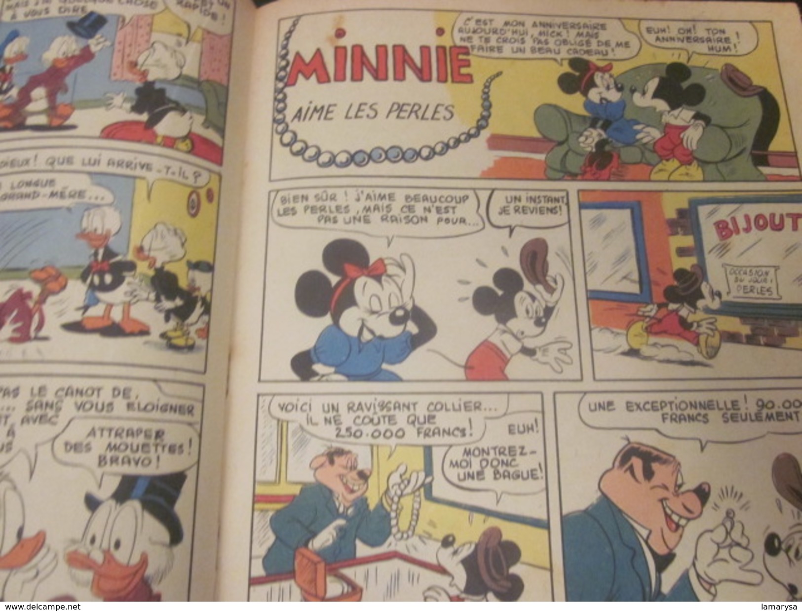 Vintage BD (en français) Séries Disney MICKEY EDITIONS COLBERT 5 RELIURES LES BELLES HISTOIRES DE WALT-DISNEY N°36 à 40