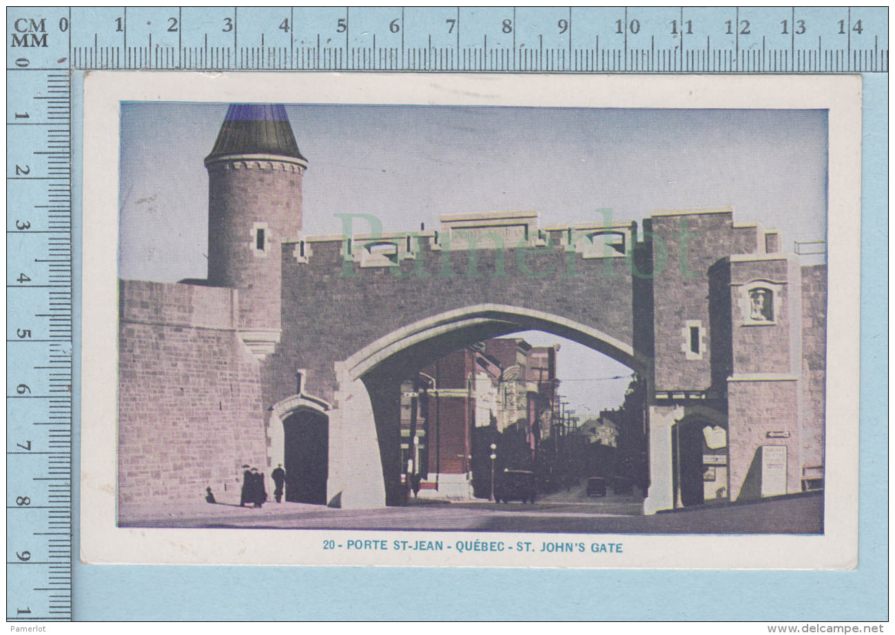 Quebec - Porte St-Jean,  Voyagé En 1960, + 2 X 2&cent; Timbres - Par Lorenzo Audet - Québec – Les Portes