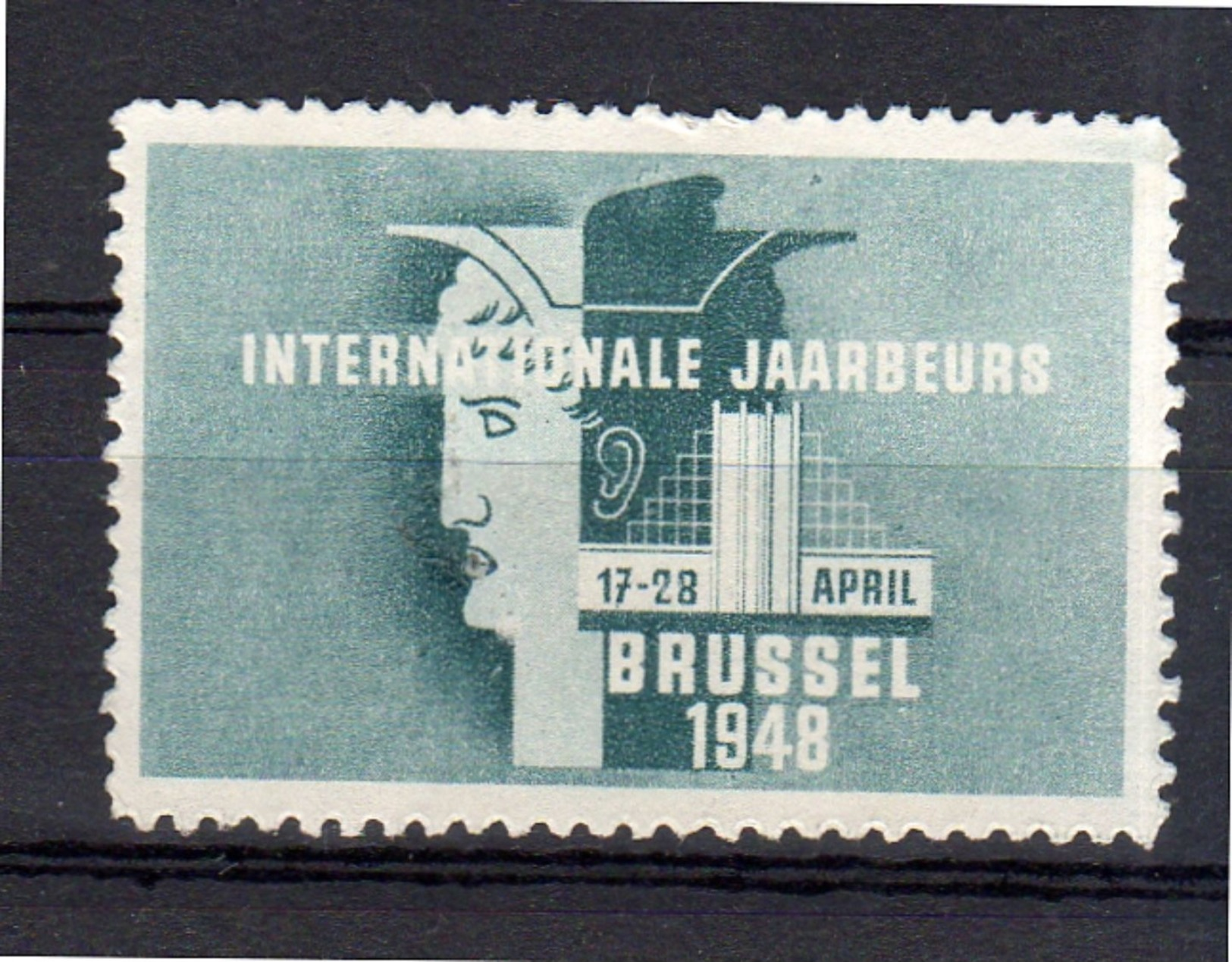 Cinderella Internationale Jaarbeurd Brussel 1948  (no Gum)  (C-P1-36) - Altri & Non Classificati