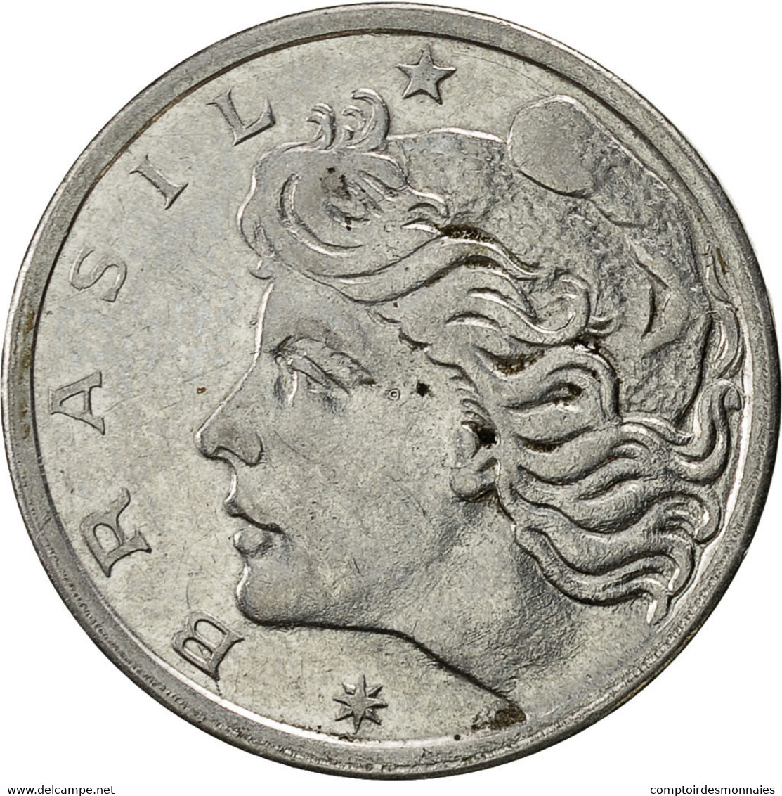 Monnaie, Brésil, 2 Centavos, 1969, TB+, Stainless Steel, KM:576.2 - Brazilië