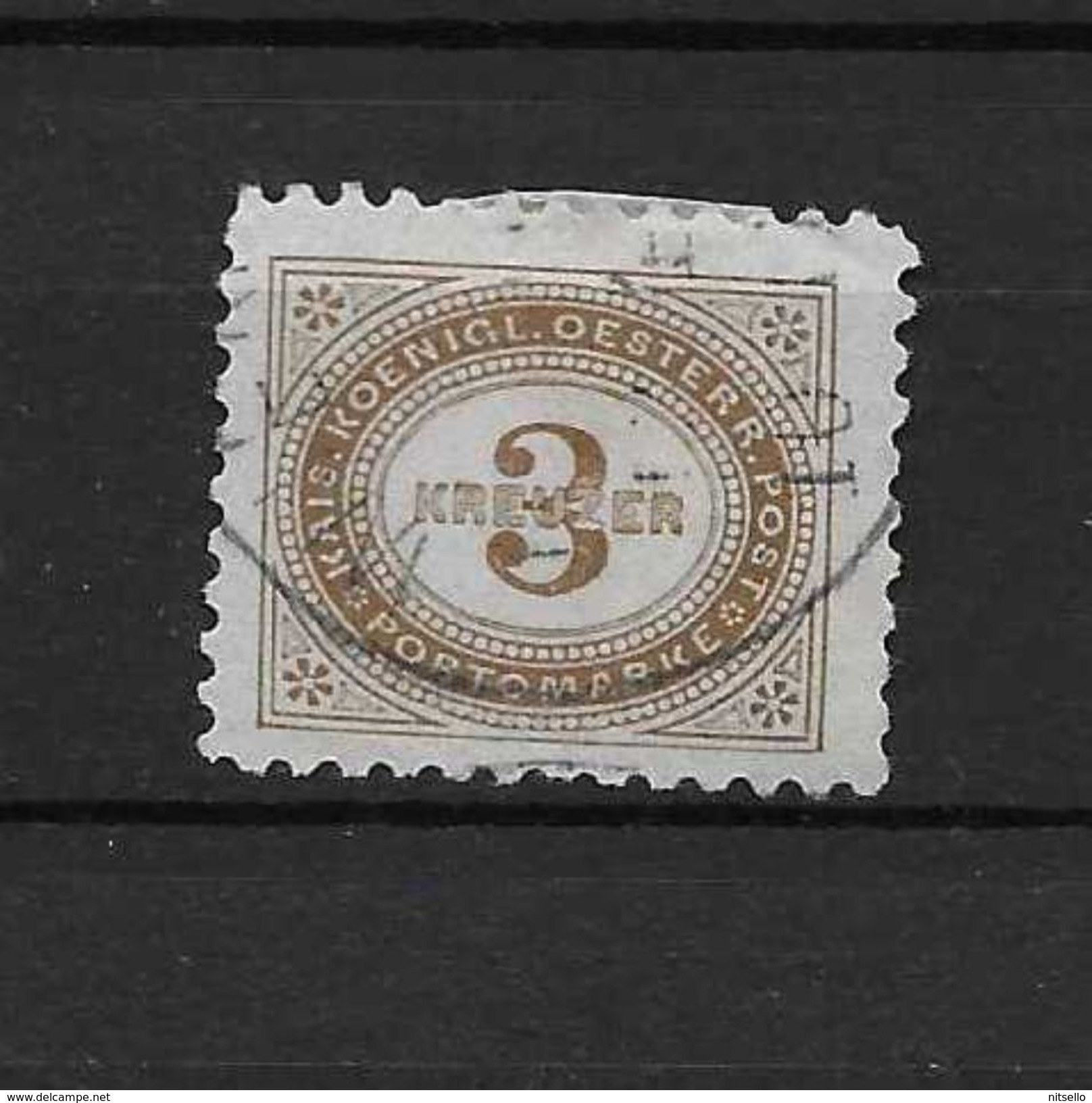 LOTE 1563  ///    AUSTRIA  TIMBRES-TAXE   YVERT Nº: 3 - Portomarken