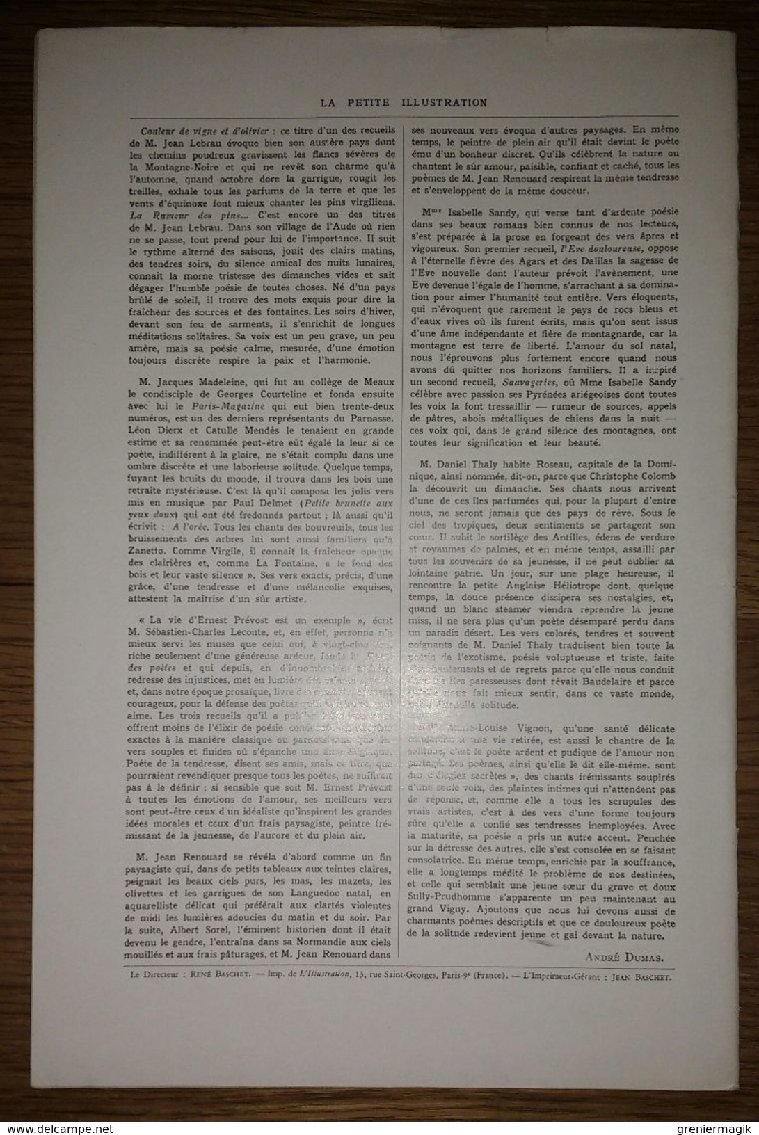 La Petite Illustration N°592 1932 - Poésies N°5 - Poèmes - Paul Bourget - Maurice Donnay - Jean Lebrau Etc... - French Authors