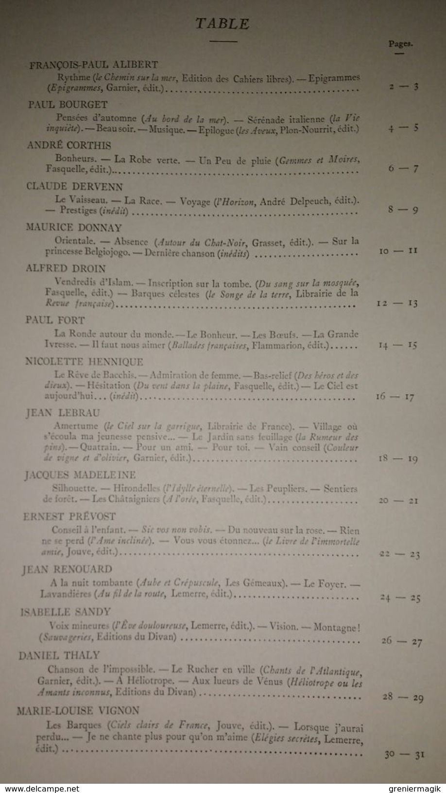 La Petite Illustration N°592 1932 - Poésies N°5 - Poèmes - Paul Bourget - Maurice Donnay - Jean Lebrau Etc... - French Authors