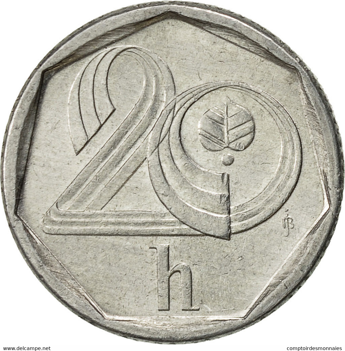 Monnaie, République Tchèque, 20 Haleru, 1995, TB+, Aluminium, KM:2.1 - República Checa