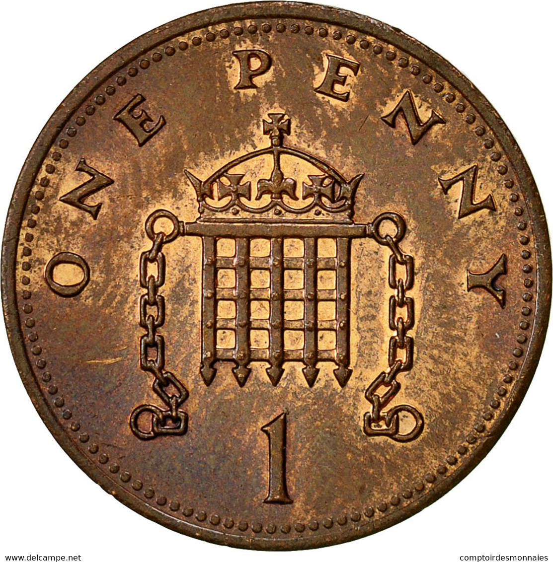 Monnaie, Grande-Bretagne, Elizabeth II, Penny, 1990, TTB+, Bronze, KM:935 - 1 Penny & 1 New Penny