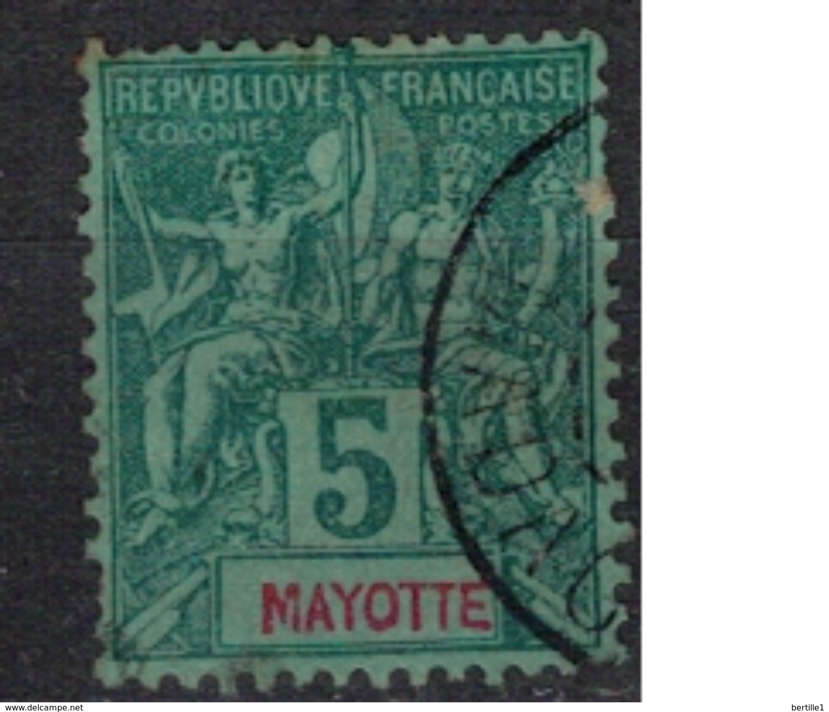 MAYOTTE      N°  YVERT     4     ( 4 )    OBLITERE       ( O   2/07 ) - Usati