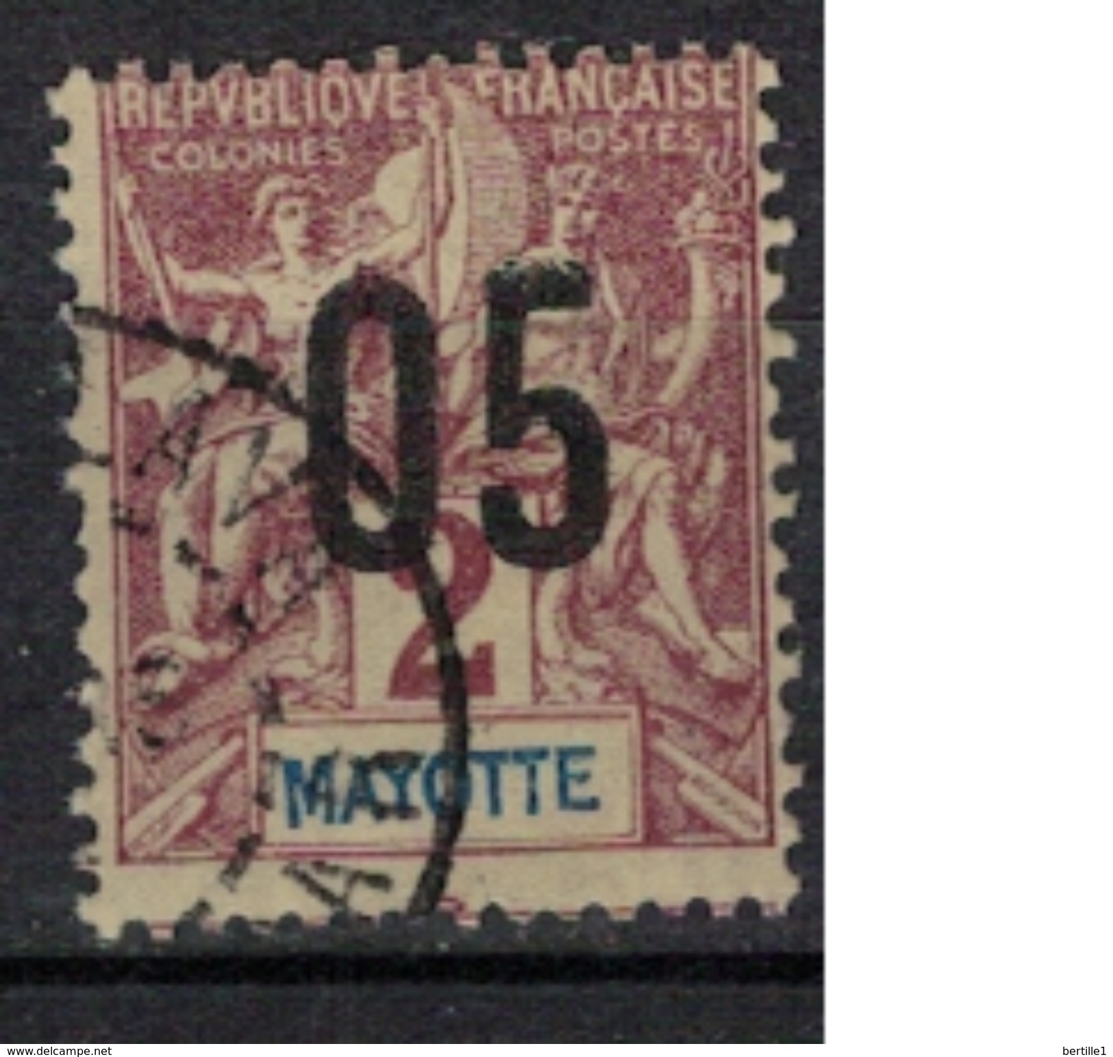MAYOTTE      N°  YVERT      21    ( 1 )             OBLITERE       ( O   2/09 ) - Used Stamps