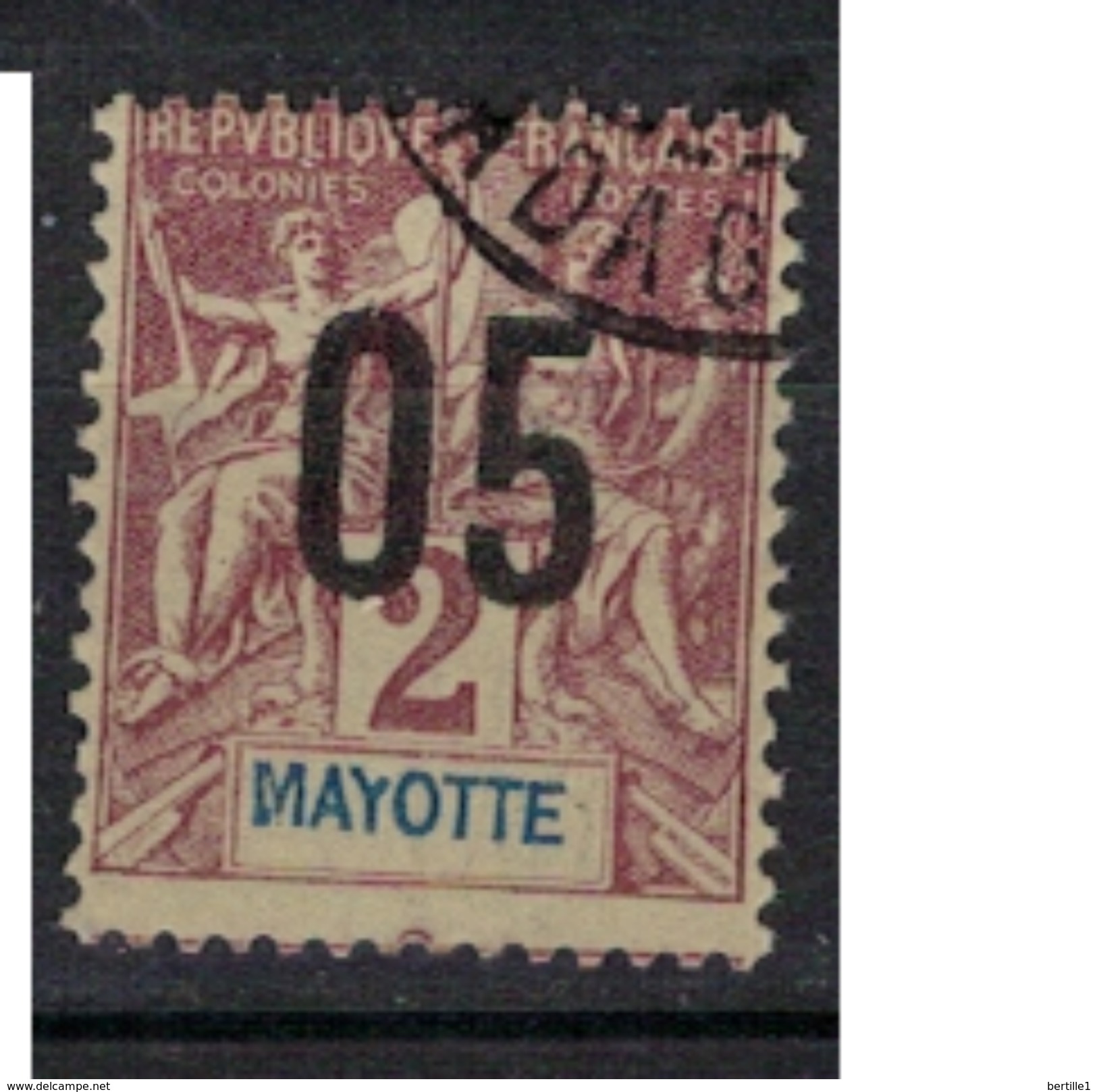 MAYOTTE      N°  YVERT      21    ( 4 )             OBLITERE       ( O   2/10 ) - Used Stamps