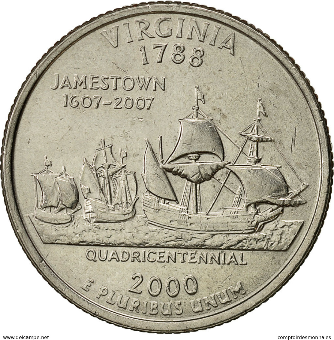 Monnaie, États-Unis, Quarter, 2000, U.S. Mint, Denver, TTB, Copper-Nickel Clad - 1999-2009: State Quarters
