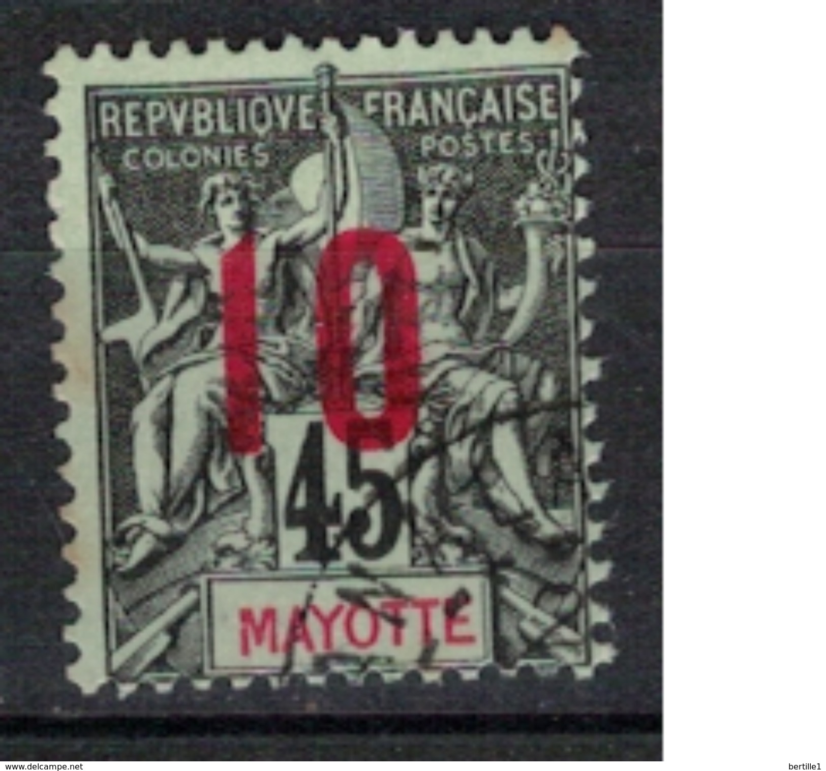 MAYOTTE      N°  YVERT      28     ( 3 )                OBLITERE       ( O   2/14 ) - Used Stamps