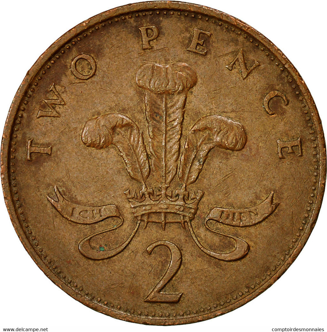 Monnaie, Grande-Bretagne, Elizabeth II, 2 Pence, 1989, TB+, Bronze, KM:936 - 2 Pence & 2 New Pence