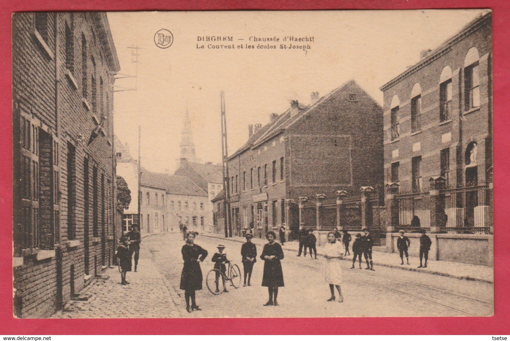 Diegem - Chaussée De Haecht, Couvent Et école St-Joseph ... Geanimeerd - 1938  ( Verso Zien ) - Diegem