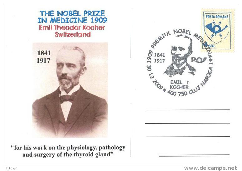 5238  Prix Nobel De Médecine 1909: Emil Theodor Kocher -  Medicine Physiology Pathology Glande Thyroïde - Medicine