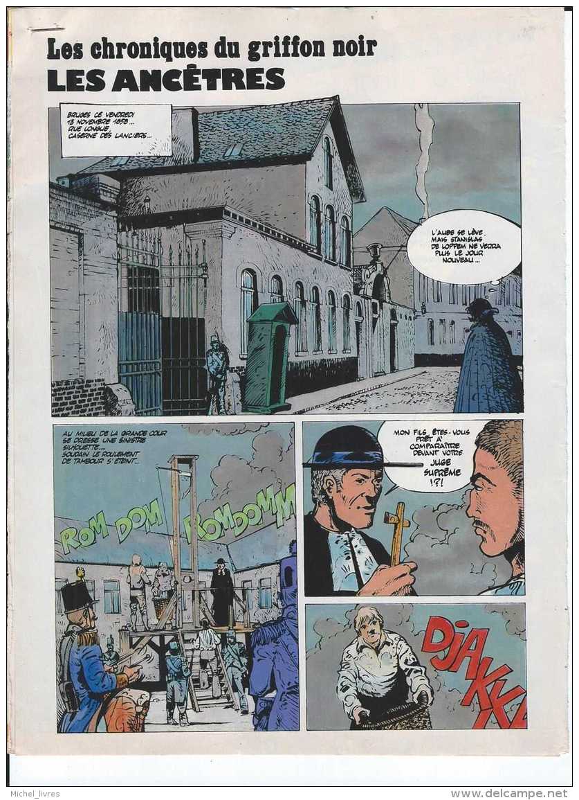 In Tintin N° 44 - 1976 - Desclez Et Daniel - Les Chroniques Du Griffon Noir - Les Ancêtres - Inédit De 7 Pages - Autres & Non Classés