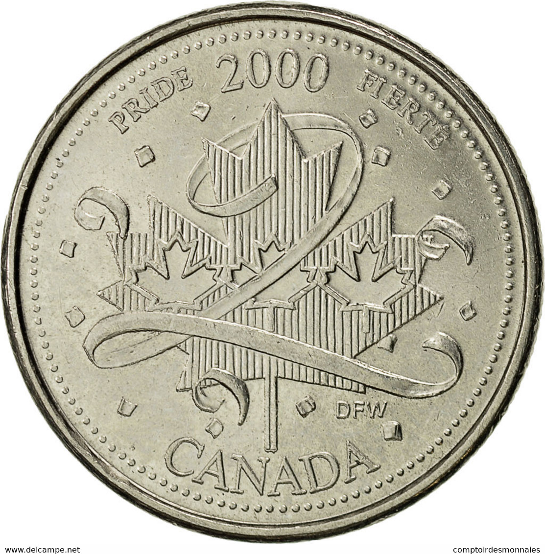 Monnaie, Canada, Elizabeth II, 25 Cents, 2000, Royal Canadian Mint, Ottawa - Canada