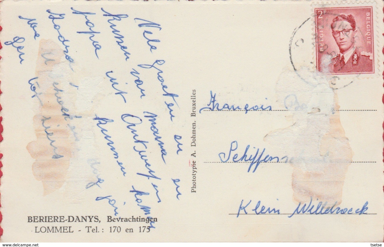 Lommel - Blauwe Kei - Kanaal Luik-Antwerpen  -1960 ( Verso Zien ) - Lommel