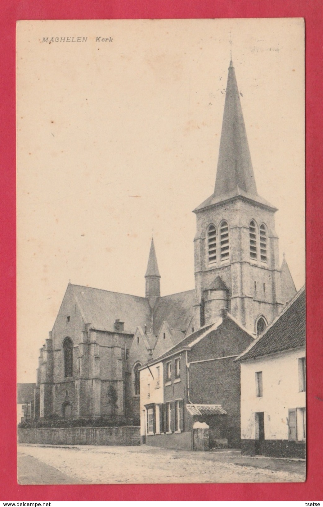 Machelen - Kerk - 1925  ( Verso Zien  ) - Machelen