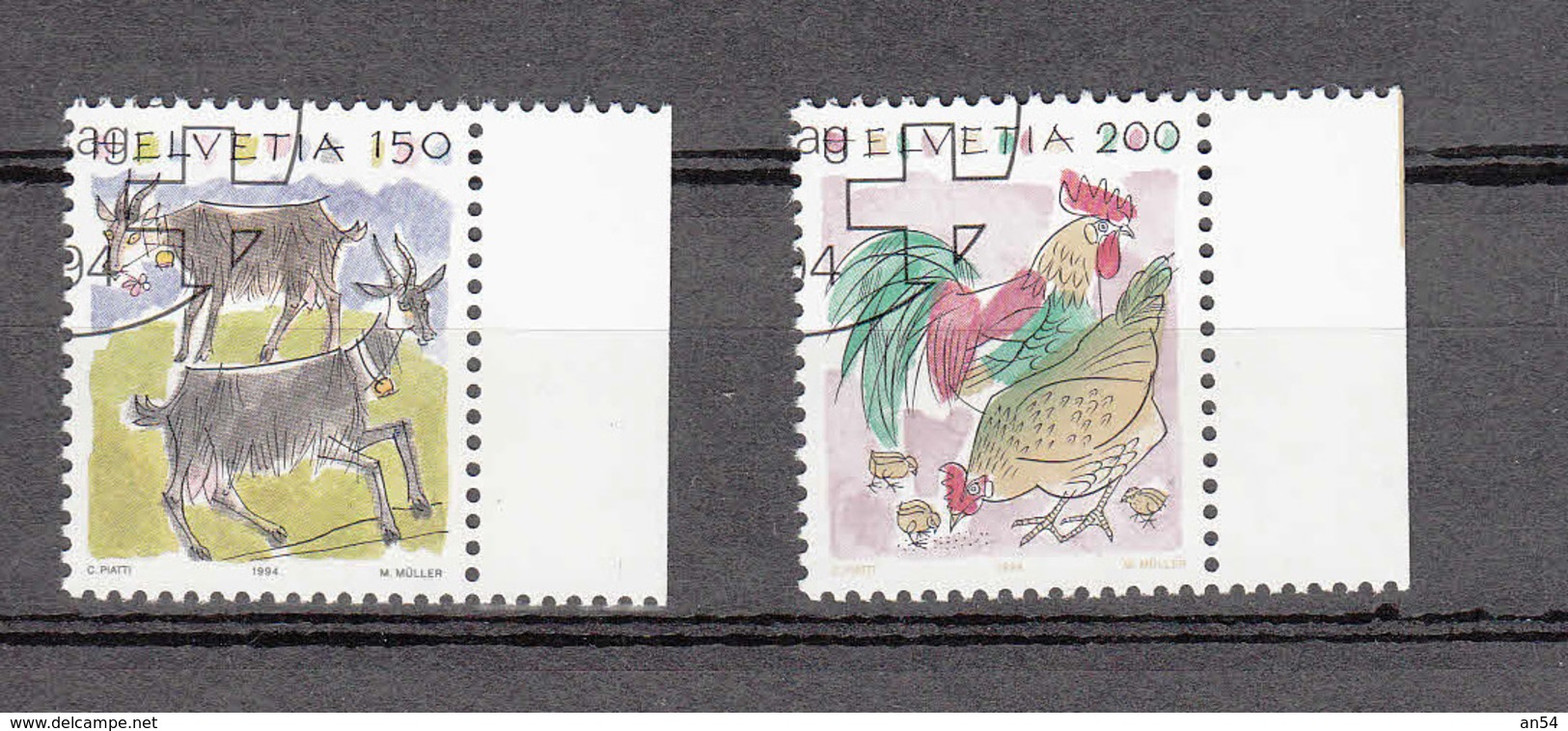 1994/95   N°867-869   OBLITERES      CATALOGUE  ZUMSTEIN - Oblitérés
