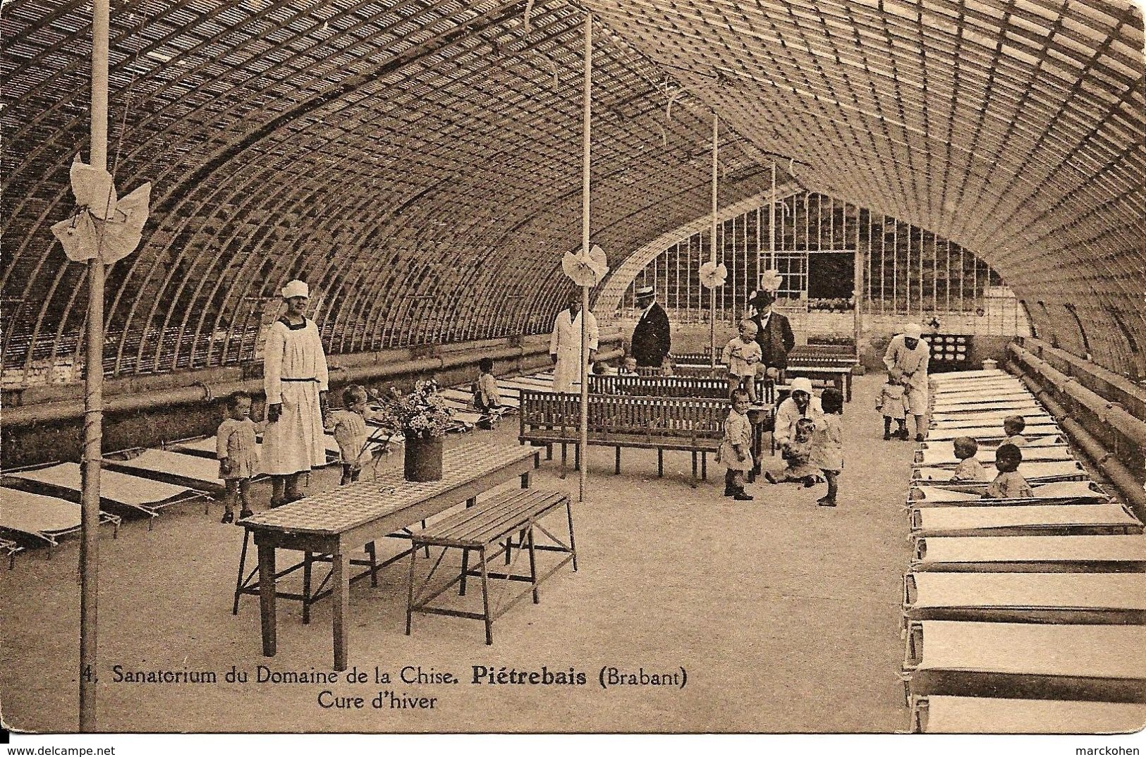 Piétrebais (1315) :Sanatorium Du Domaine De La Chise - Jeunes Enfants En Cure D'hiver, Carte N° 4. CPA. - Incourt