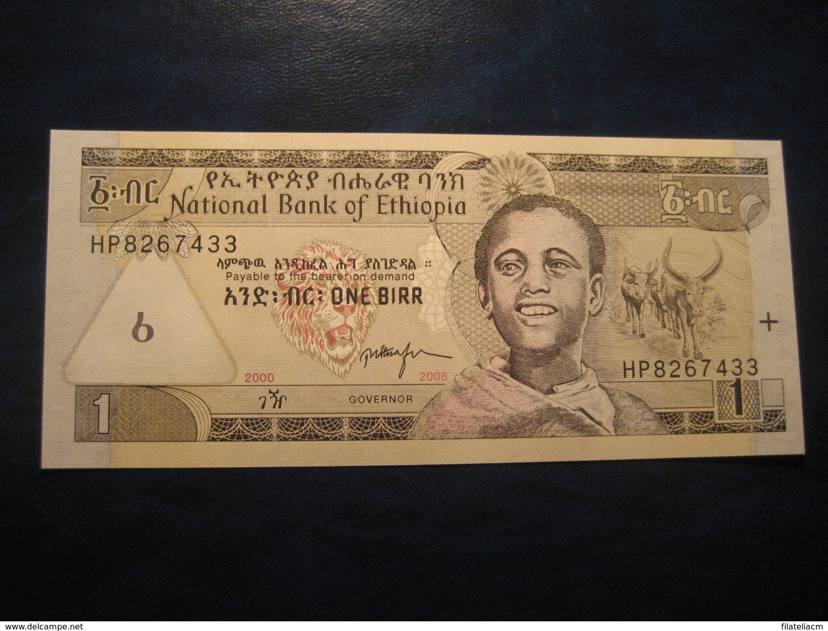 1 Birr 2008 ETHIOPIA Ethipie Unused UNC Banknote Billet Billete Falls - Ethiopie