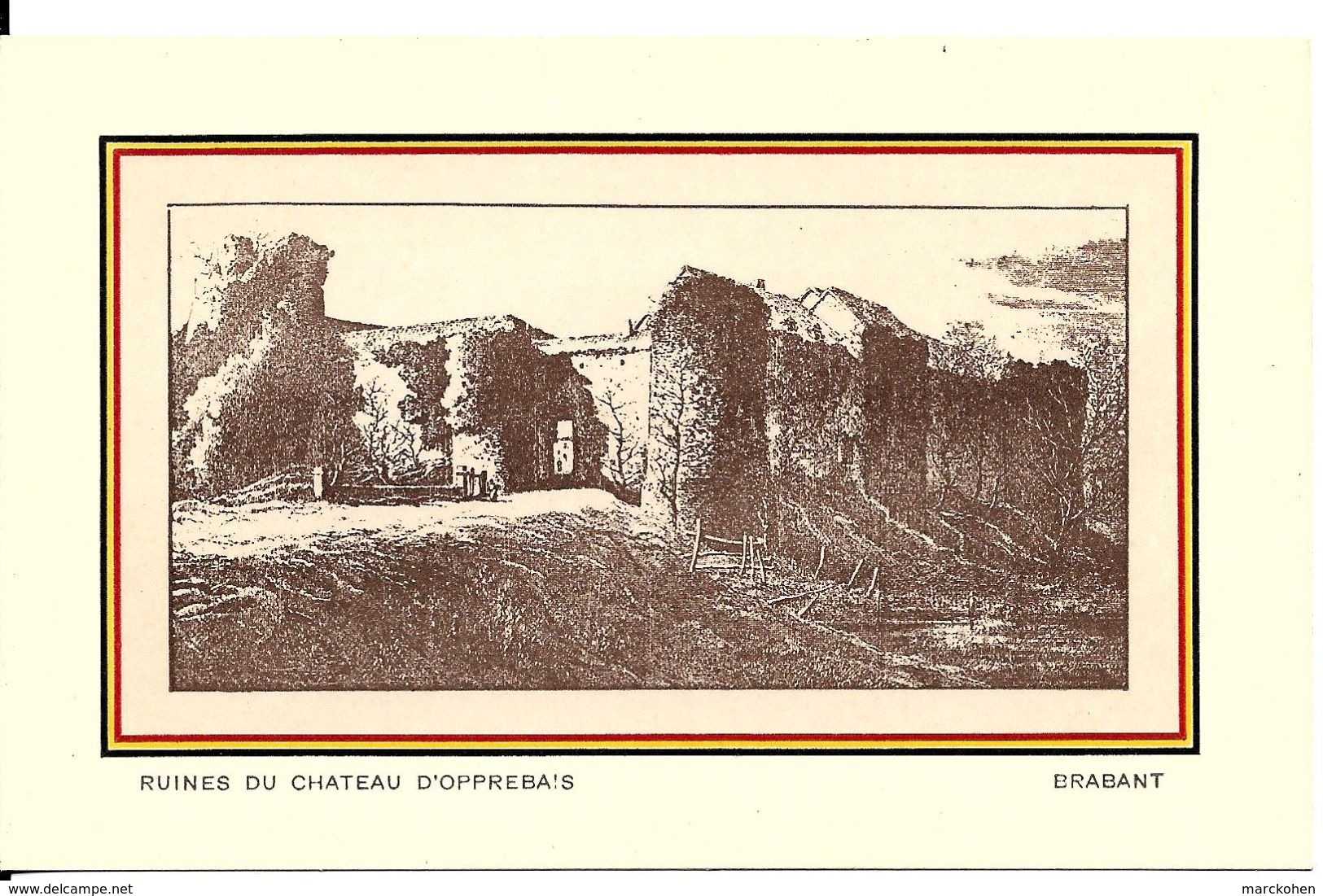 Opprebais (1315) : Ruines Du Château D'Opprebais. CPA. - Incourt