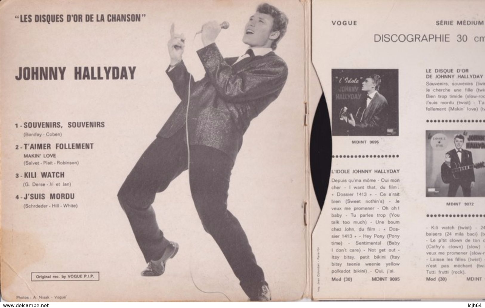 45 T.Vogue Dov 08 Johnny Hallyday - Andere & Zonder Classificatie