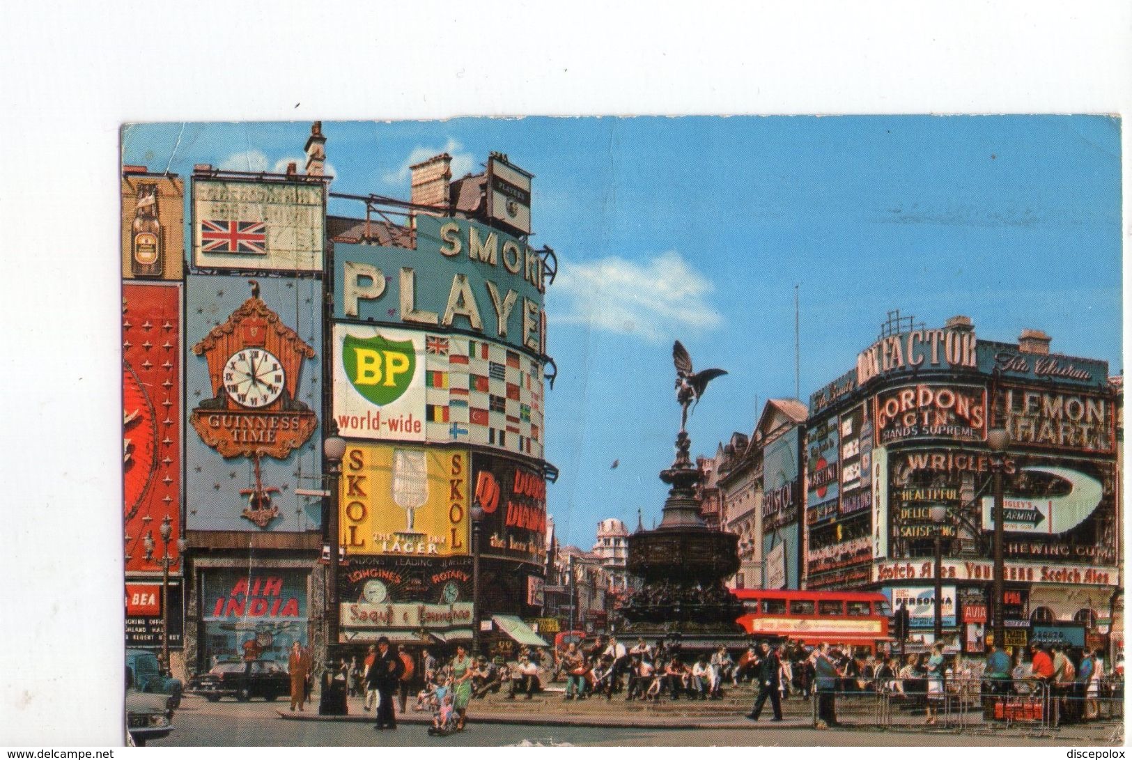 U1395 SMALL POSTCARD 1972 - London > Piccadilly Circus + Bus, Autobus _ WRITED - Piccadilly Circus