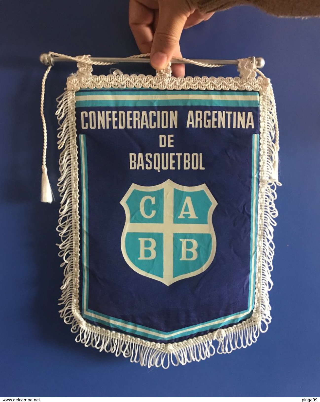 BASKETBALL ARGENTINA FEDERATION  OFFICIAL  PENNANT 33 X 23 Cm - Autres & Non Classés