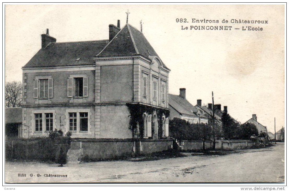36 Environs De Chatouroux - LE POINCONNET - L'école - Other & Unclassified