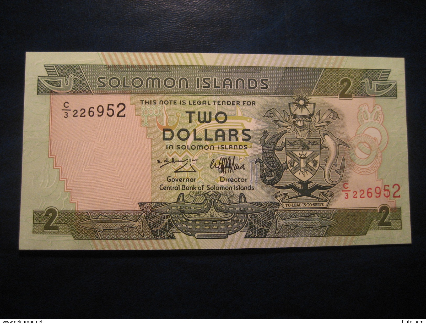 2 Dollars SOLOMON ISLANDS Unused UNC Banknote Billet Billete - Salomons