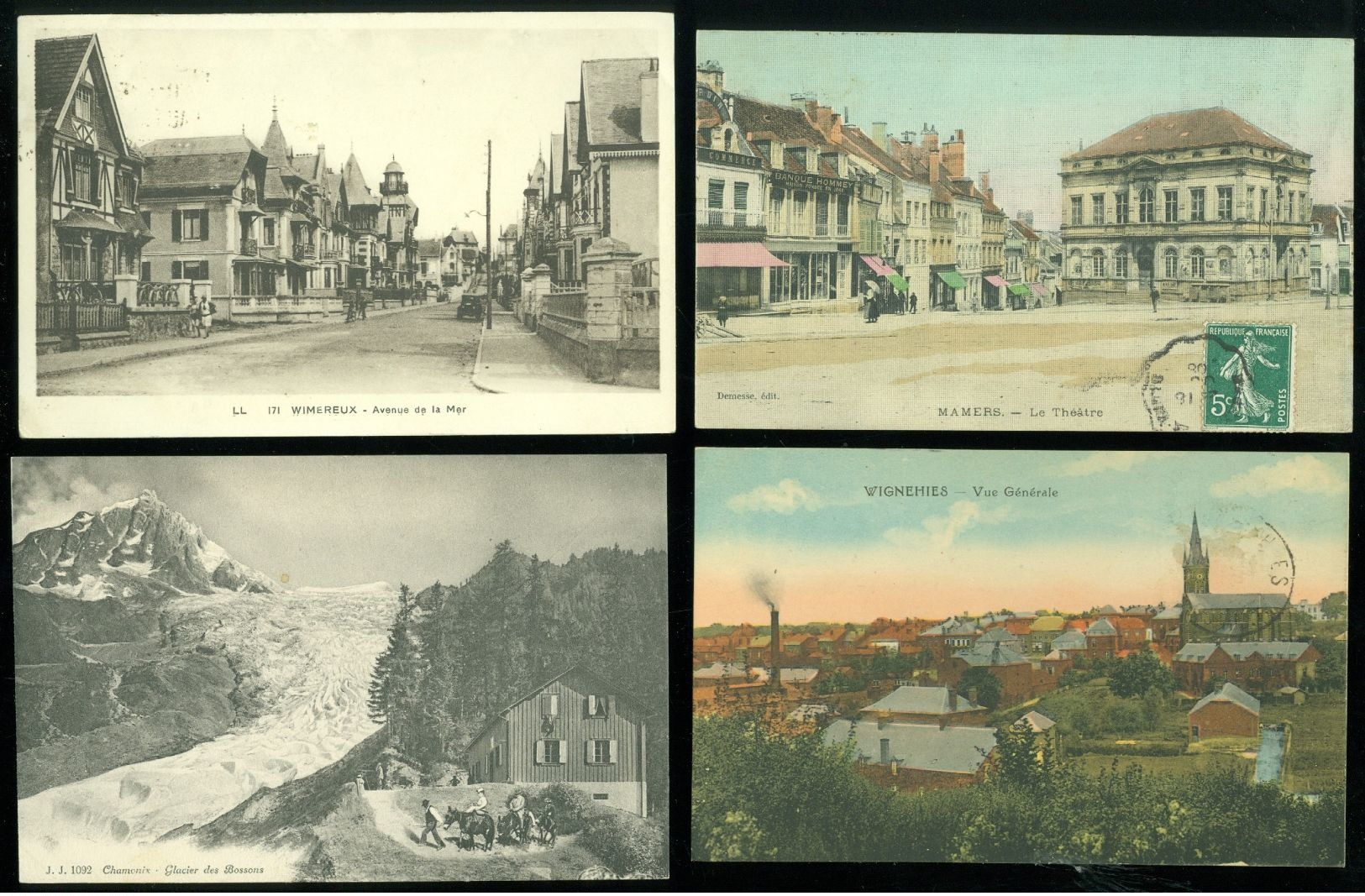 Beau lot de 60 cartes postales de France        Mooi lot van 60 postkaarten van Frankrijk    -  60 scans