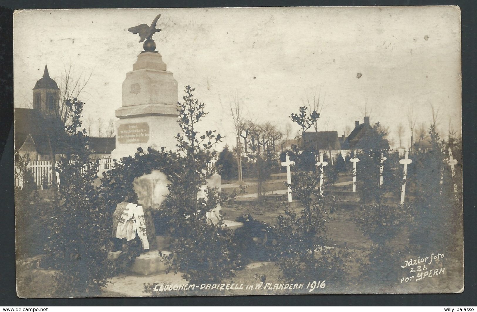 +++ CPA - Photo Carte - Foto Kaart - LEDEGEM - LEDEGHEM - DADIZEELE - 1916 - Guerre Cimetière  // - Ledegem