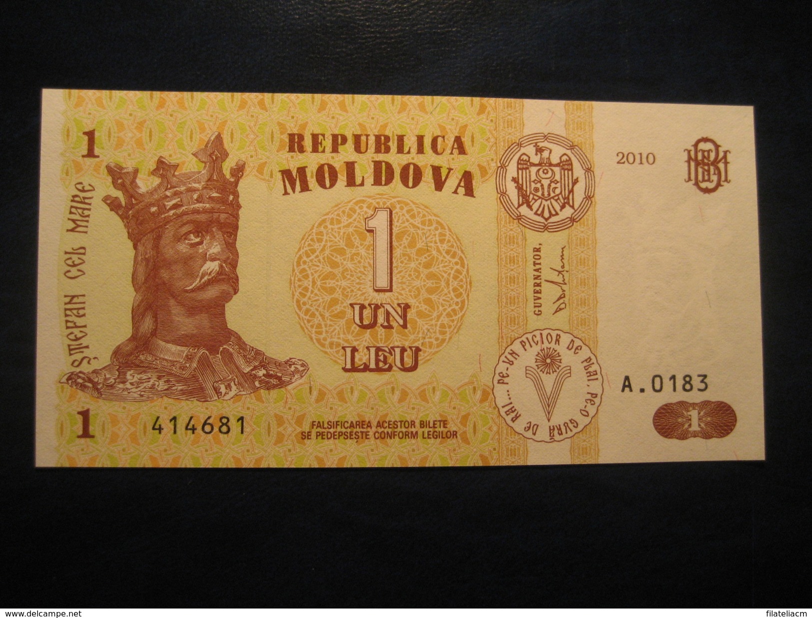 1 Leu 2010 MOLDOVA Moldavie Unused UNC Banknote Billet Billete - Moldova