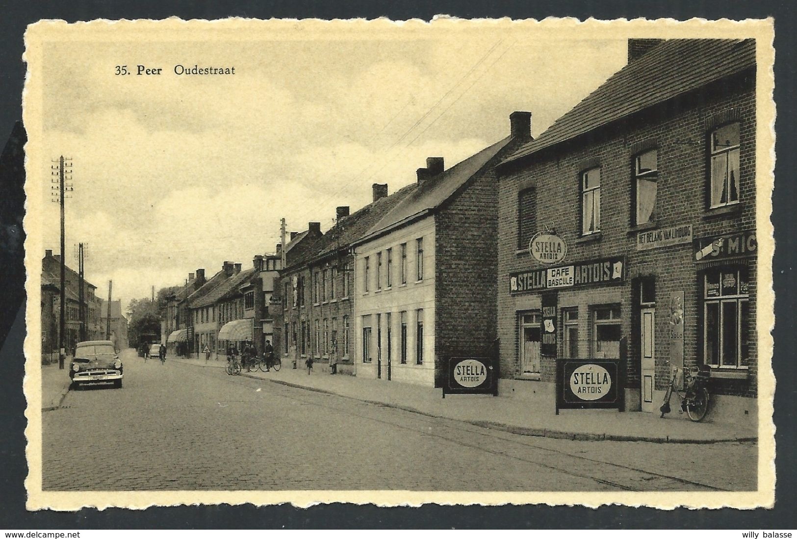 +++ CPA - PEER - Oudestraat - Café - Pub Bière Stella Artois   // - Peer