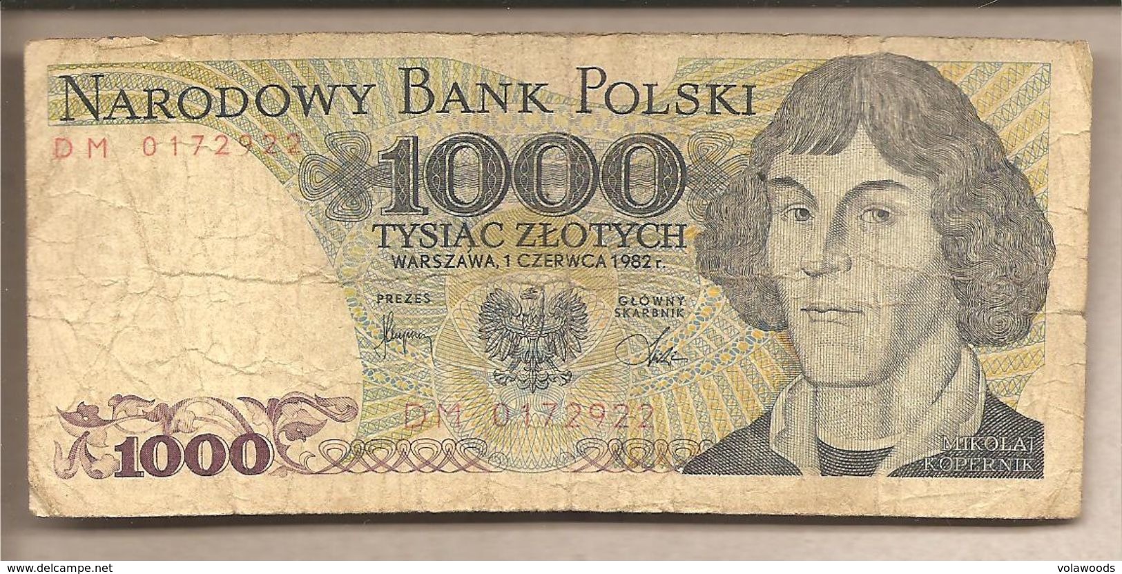 Polonia - Banconota Circolata Da 1000 Zloty P-146c - 1982 #19 - Polonia