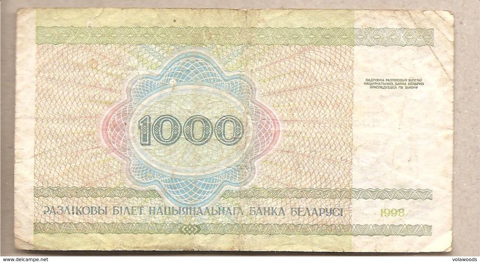 Bielorussia - Banconota Circolata Da 1000 Rubli P-16 - 1998 - Bielorussia