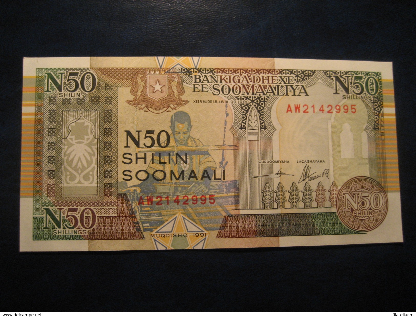 50 Shillings 1990 SOMALIA Somalie Unused UNC Banknote Billet Billete - Somalie