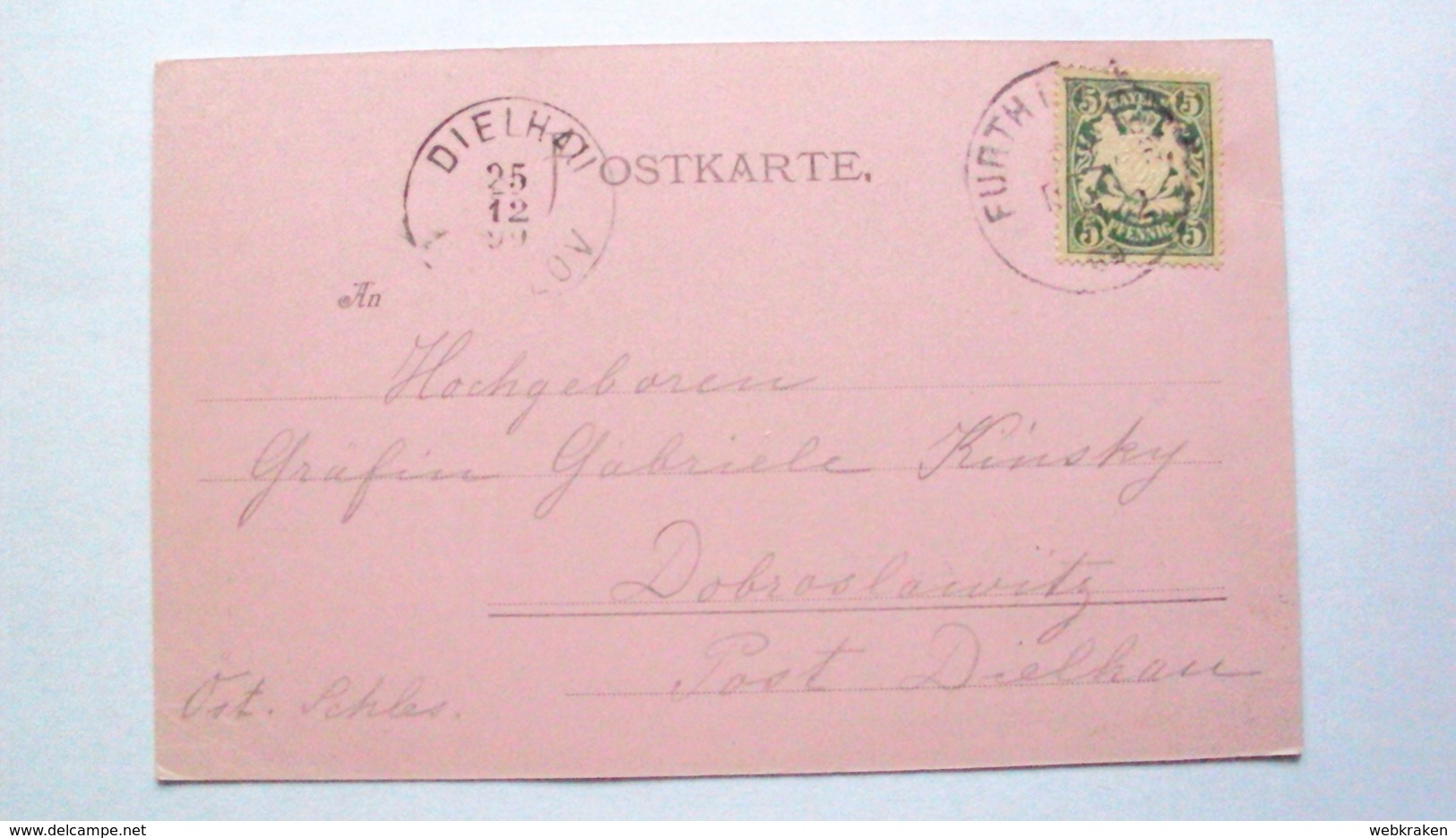 GERMANIA GERMANY Deutschland POST CARD GRUSS AUS FROM FURTH WALD - Fuerth