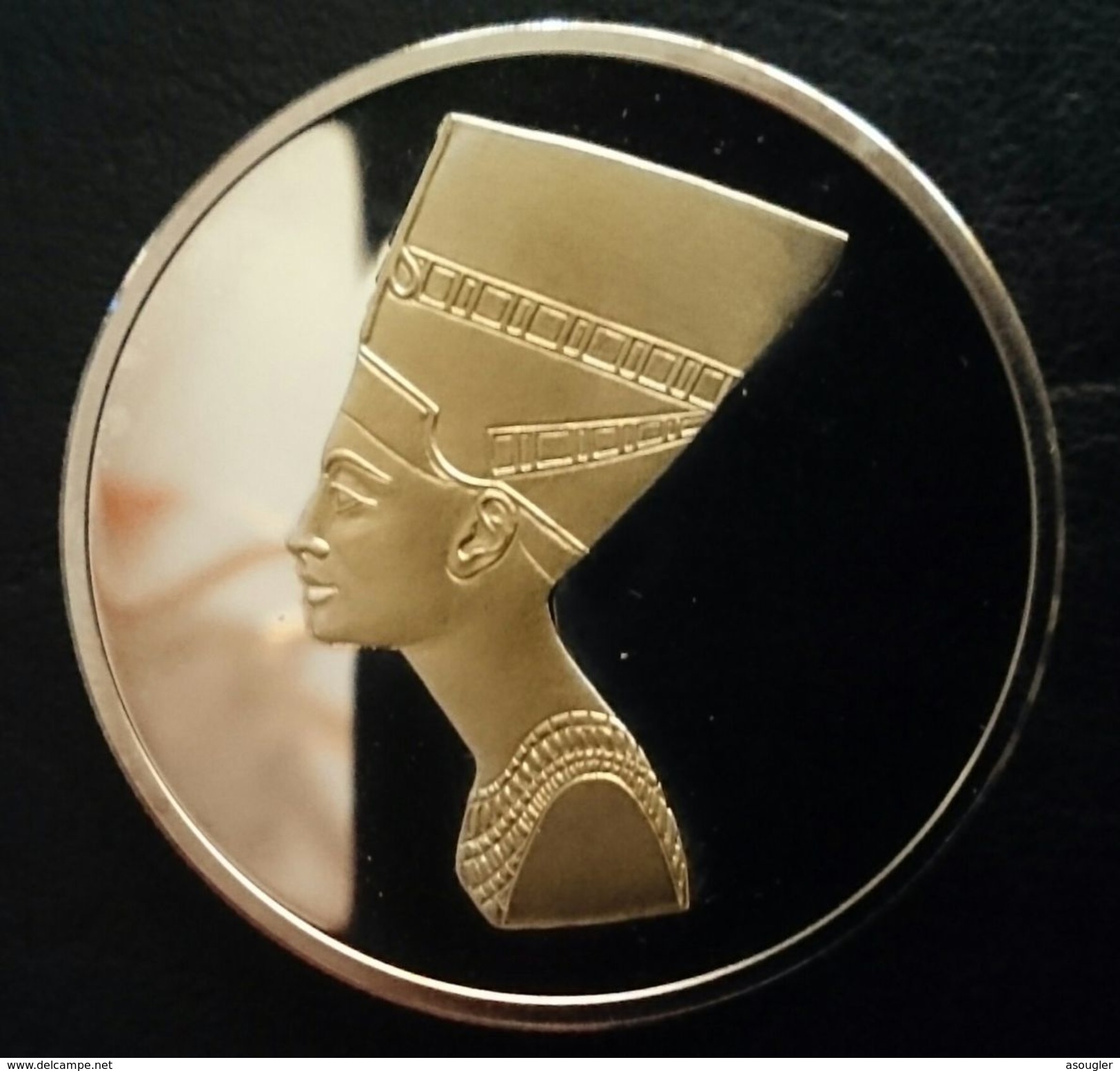 CAMBODIA 3000 Riels 2006 Silver & Gold PROOF "Queen Nefertiti" Free Shipping Via Registered Air Mail - Cambodia