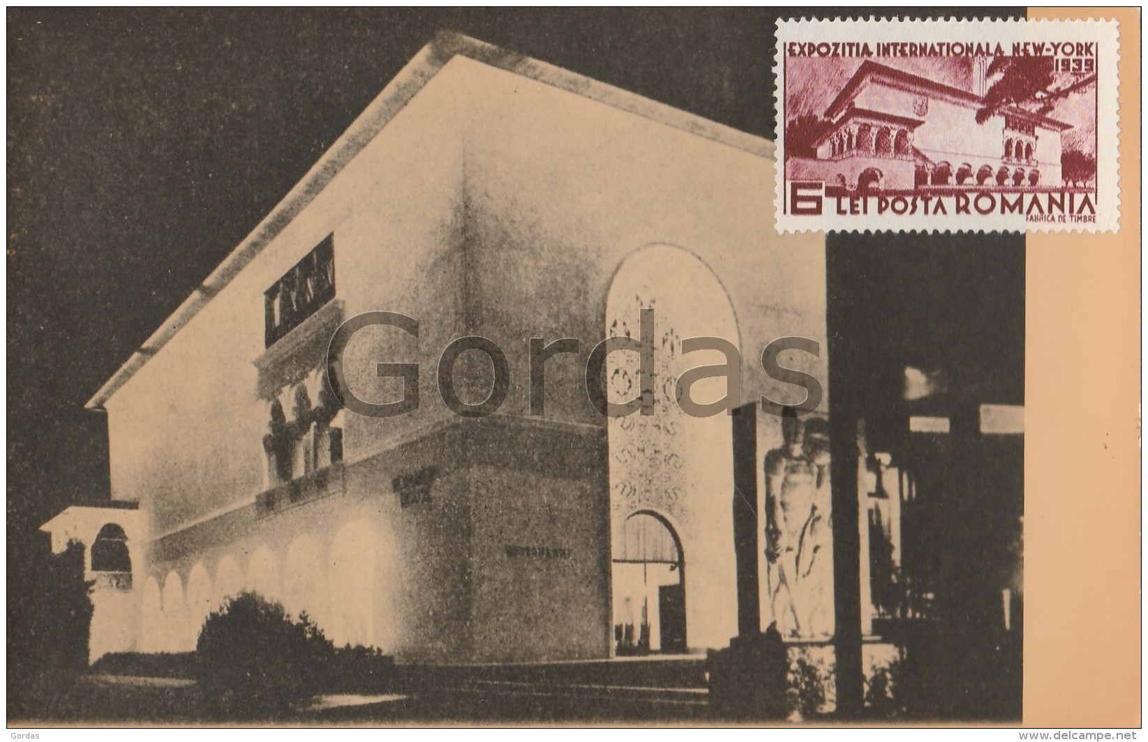 US - New York - 1939 Exhibition - Romanian Pavilion - Mostre, Esposizioni