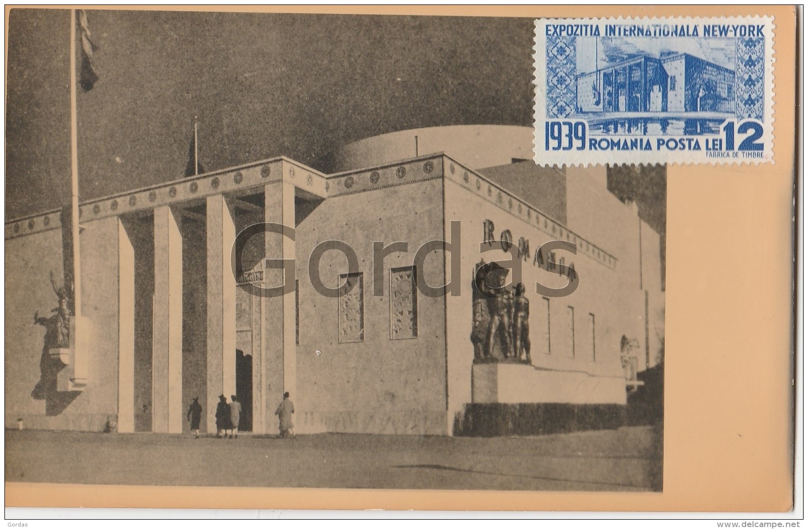 US - New York - 1939 Exhibition - Romanian Pavilion - Exposiciones