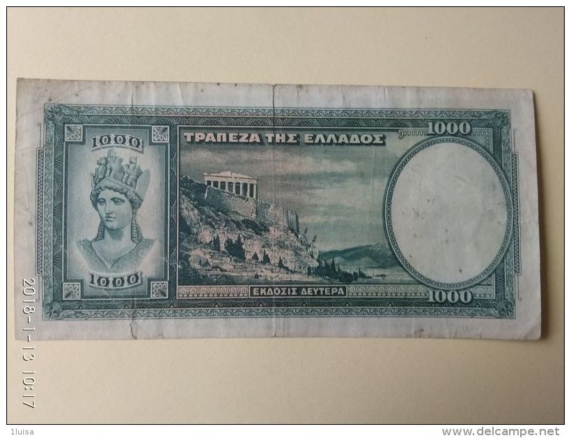 1000 Drakme 1939 - Grecia