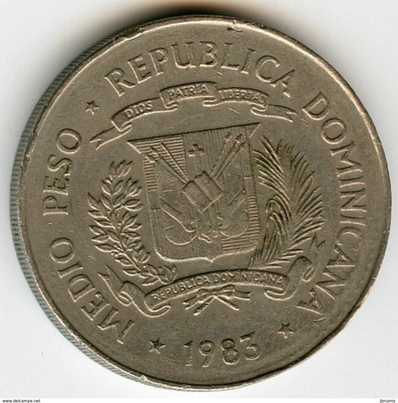 République Dominicaine Dominican Republic 1/2 Peso 1983 Droits De L'Homme KM 62.1 - Dominicaine