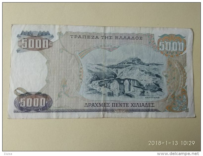 5000 Drakme 1984 - Grecia