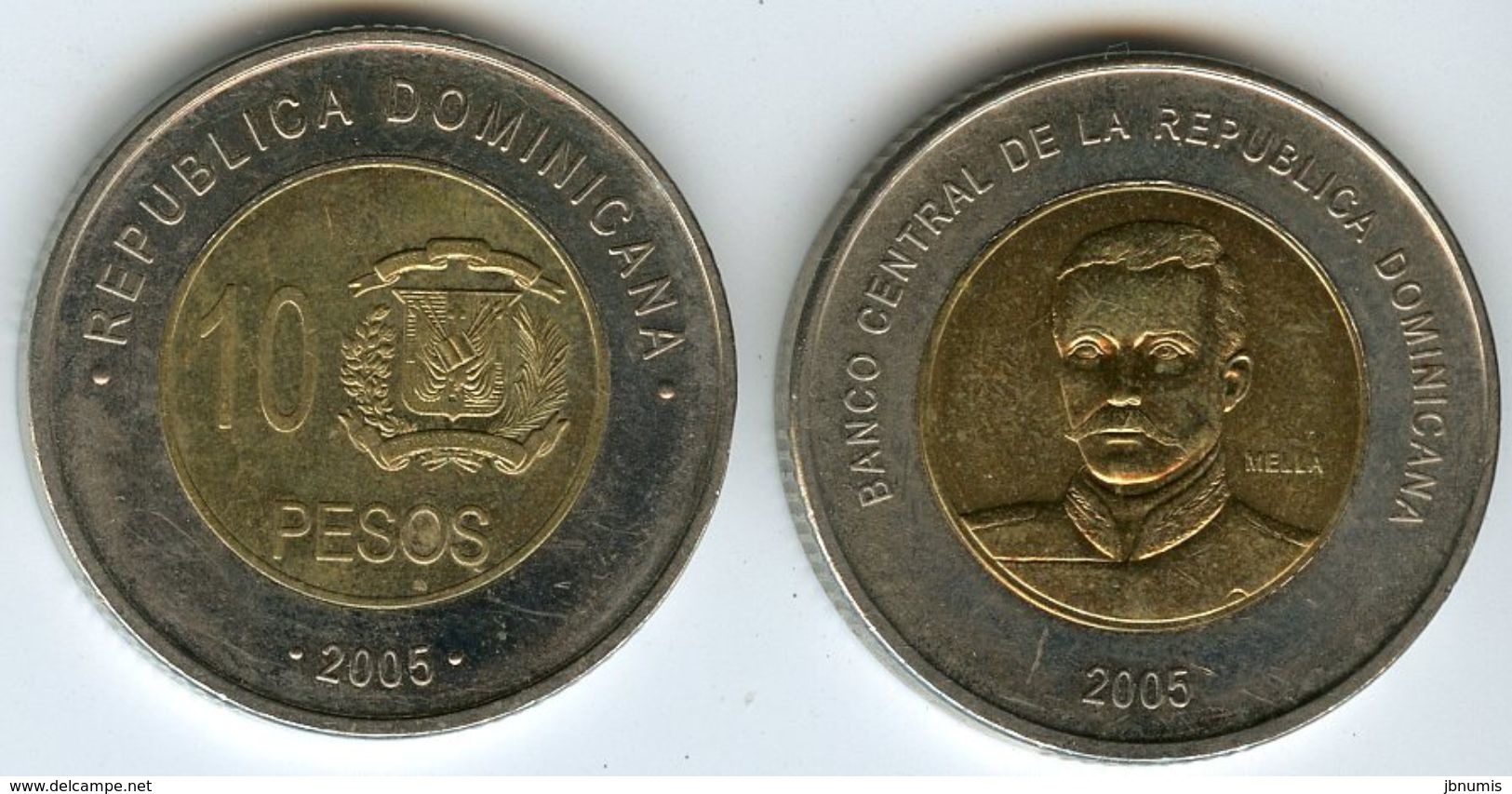 République Dominicaine Dominican Republic 10 Pesos 2005 KM 106 - Dominicaine