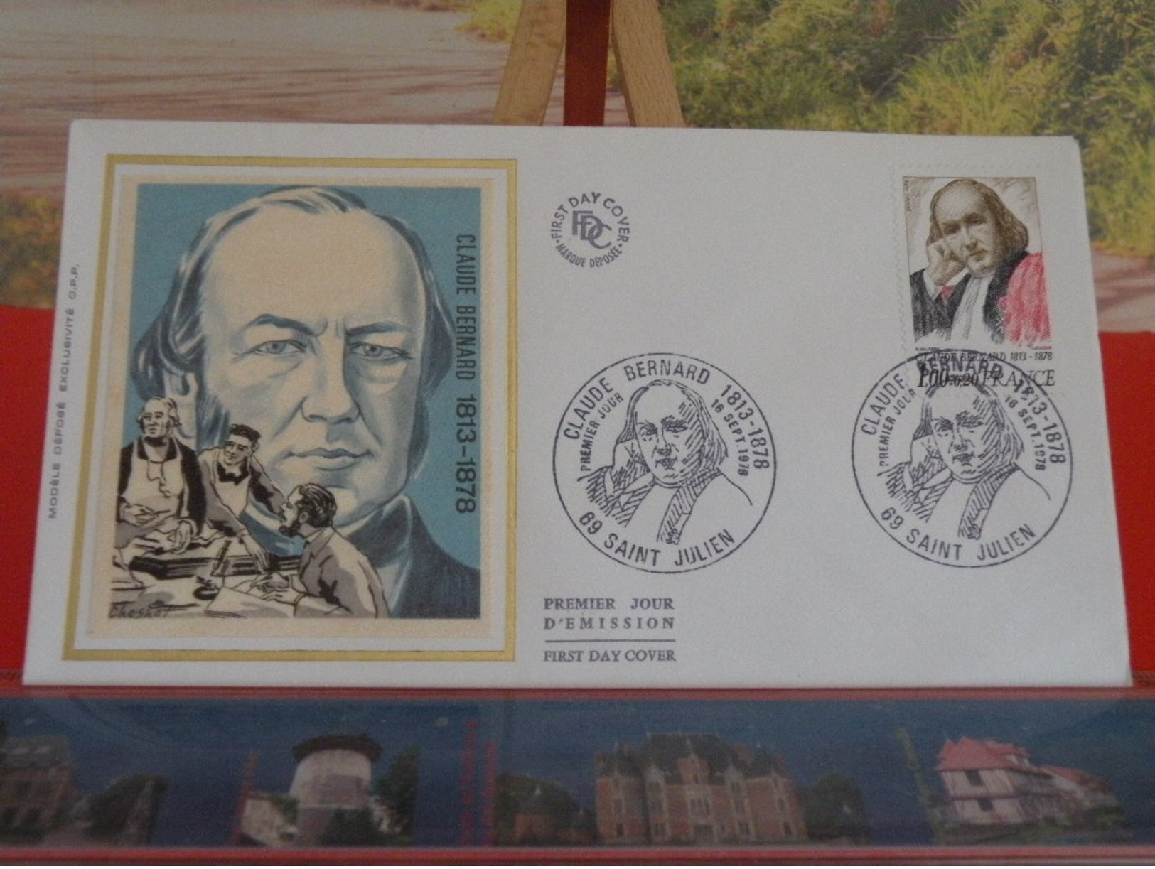 Coté 2€ > Claude Bernard > (69) Saint Julien > 16.9.1978 > FDC 1er Jour - 1970-1979