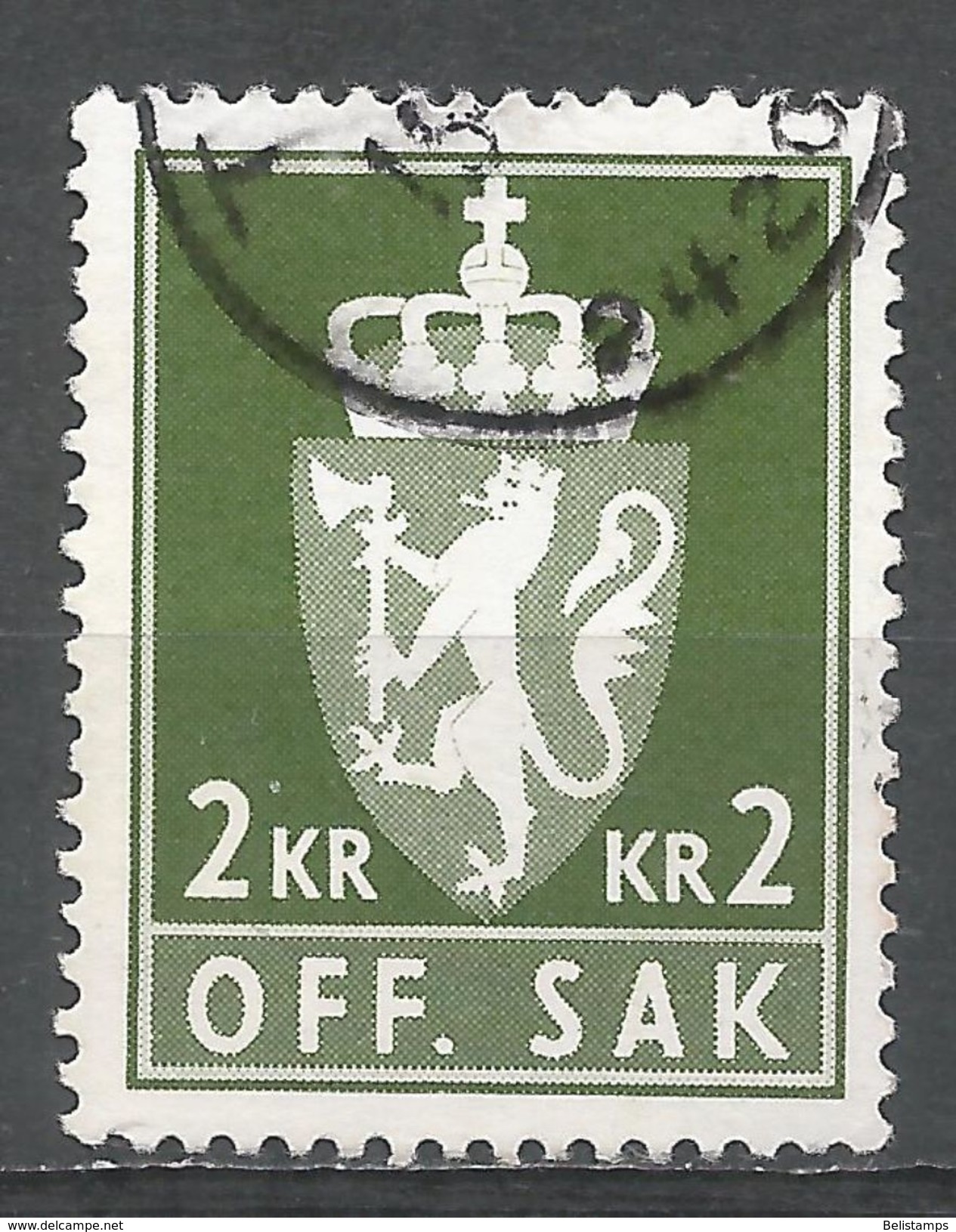 Norway 1960. Scott #O81 (U) Coat Of Arms - Service