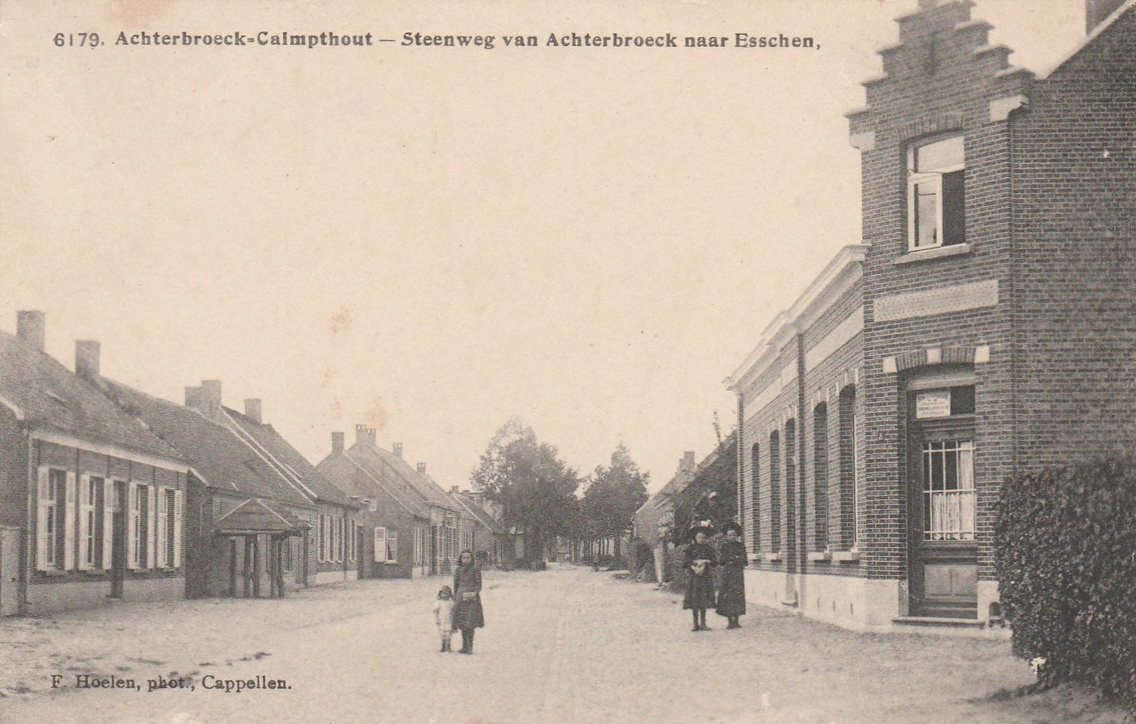 Achterbroeck - Calmpthout , Steenweg Van  Achterbroeck   Naar Esschen ,(F.Hoelen ,Cappellen ,n° 6179 ) ( FELDPOST ) - Kalmthout