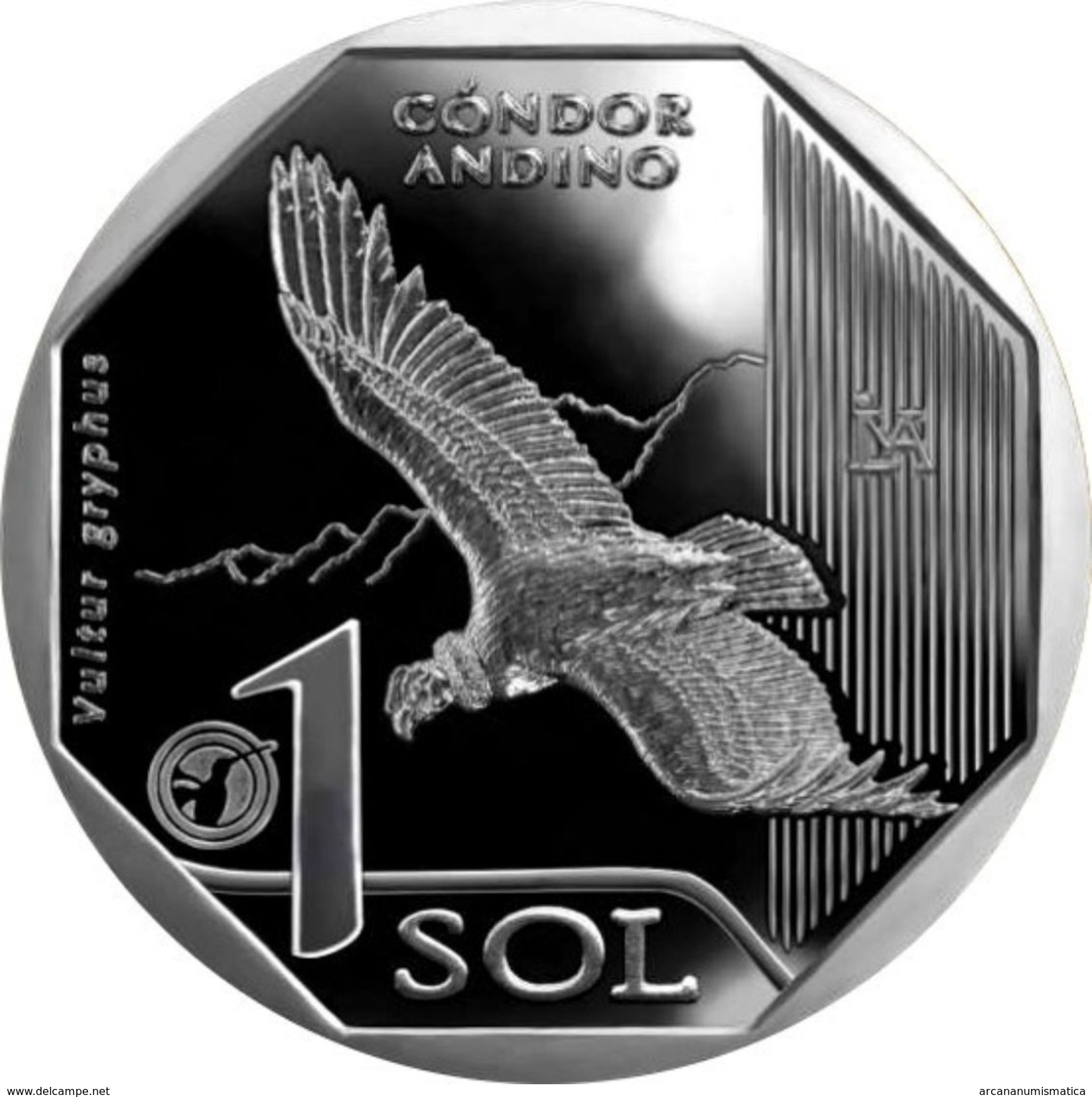 PERÚ   1  SOL  2.017  2017   ALPACA  SC/UNC  "CÓNDOR  ANDINO   -   ANDIAN CONDOR"  T-DL-12.169 - Peru