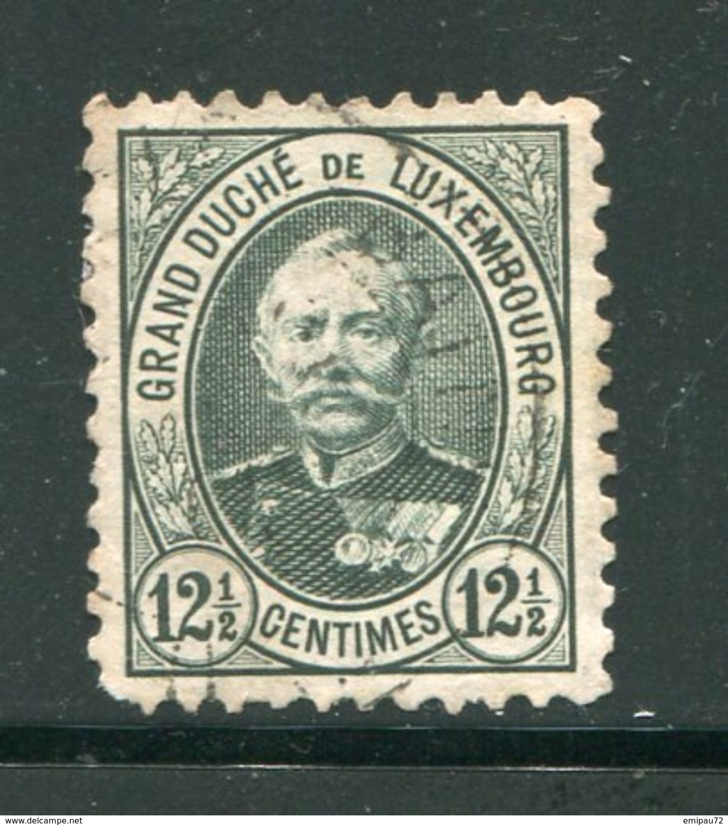 LUXEMBOURG- Y&T N°60- Oblitéré - 1891 Adolphe Voorzijde